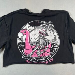 Medium Womens Retrofit Brand Mfg crop Skeleton Crop top Urban Outfitters